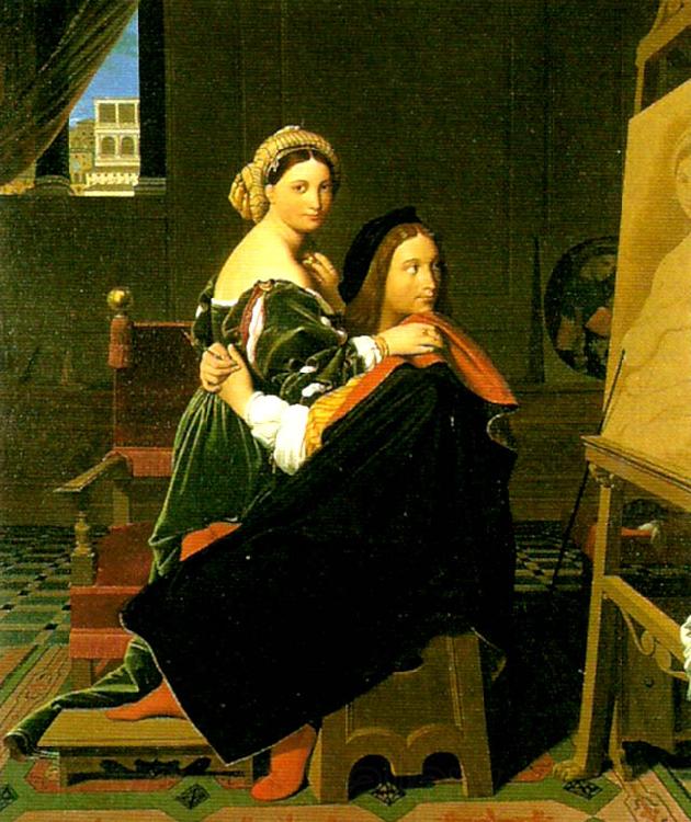 Jean Auguste Dominique Ingres raphael and the fornarina Spain oil painting art